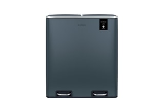Caixote do lixo 2 compartimentos com pedal  60 l - Recondicionado - Aço inoxidável