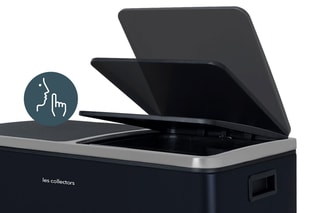 Caixote do lixo 2 compartimentos com pedal  60 l - Recondicionado - Aço inoxidável
