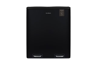 Caixote do lixo para triagem com pedal em aço inoxidável - 2 x 30 l