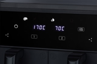 Fritadeira dupla sem óleo - 2 x 4,5 l - 2400 W