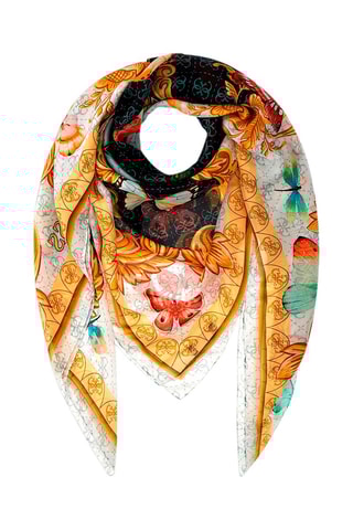 Foulard - Marron et orange