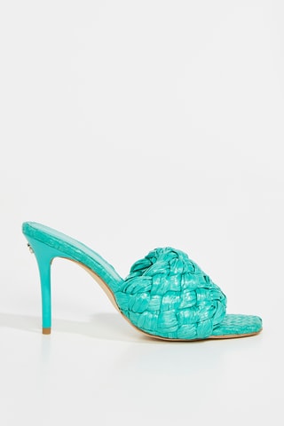 Mules à talons Byanna - Turquoise