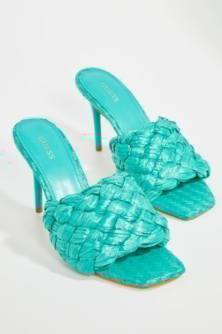 Mules à talons Byanna - Turquoise