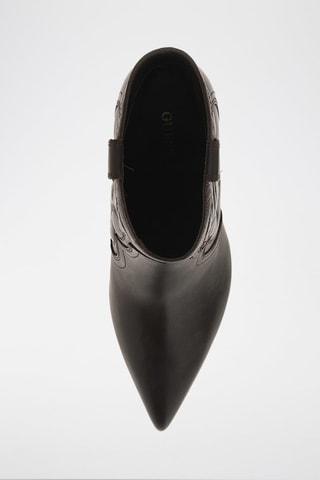 Bottines en cuir - Marron foncé
