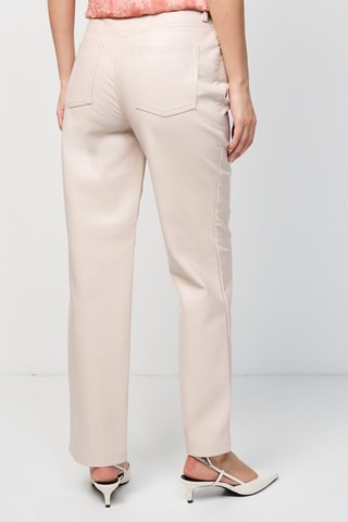 Pantalon taille haute - Beige