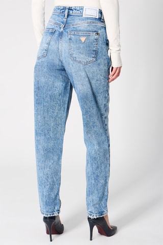 Jean mom taille haute - Bleu