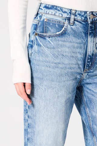 Jean mom taille haute - Bleu