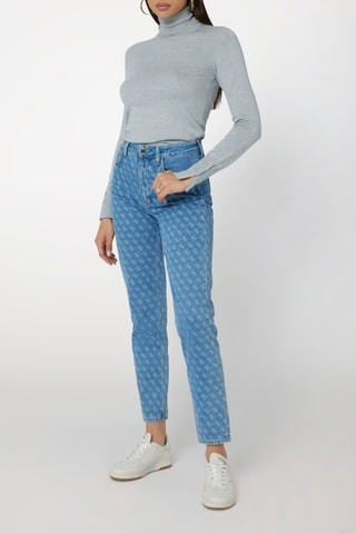 Jean mom taille haute - Bleu clair