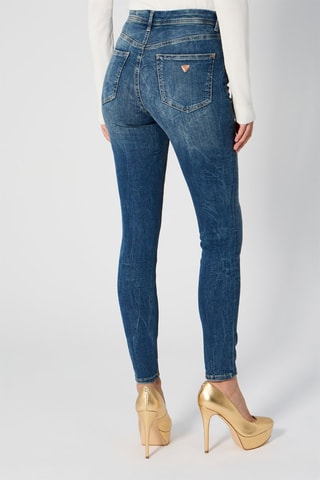 Jean skinny taille haute - Bleu marine