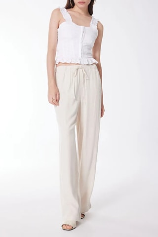 Top en broderie anglaise Carmen - Blanc