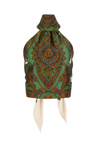 Top Treasure - Turquoise et vert olive