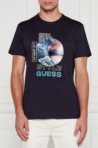 T-shirt Japanese Wave - Noir