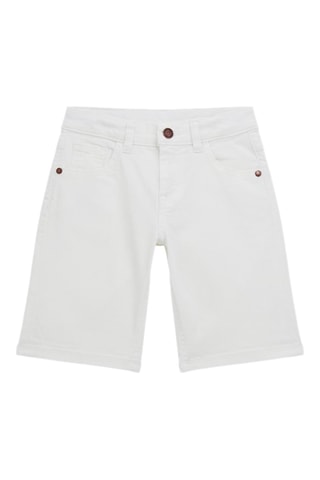 Short en jean - Blanc