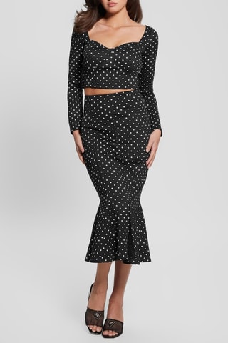 Jupe plissée taille haute - Noir