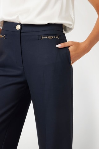 Pantalon palazzo - Bleu marine