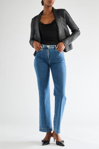Veste en cuir - Noir