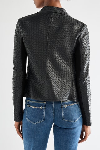 Veste en cuir - Noir