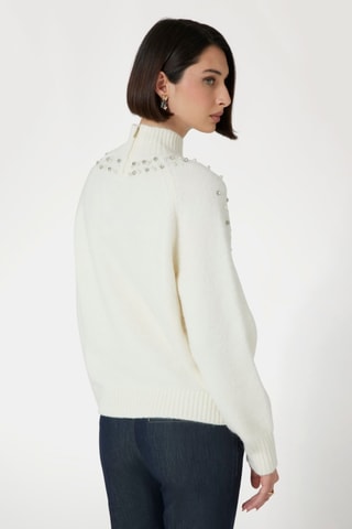 Pull en laine et alpaga - Blanc