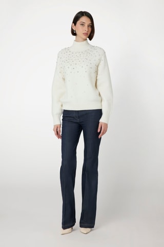 Pull en laine et alpaga - Blanc