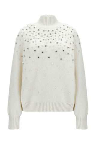 Pull en laine et alpaga - Blanc