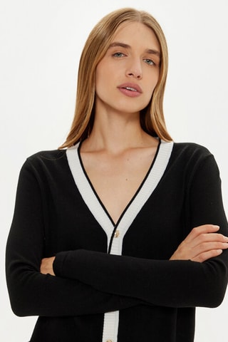 Gilet en laine - Noir et blanc