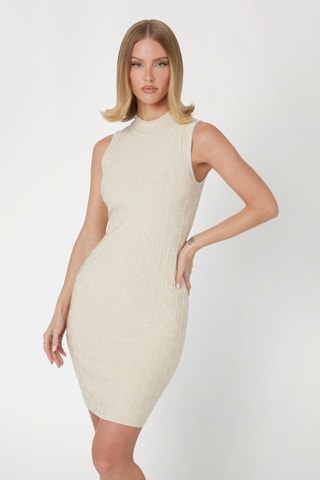 Robe fourreau - Ecru