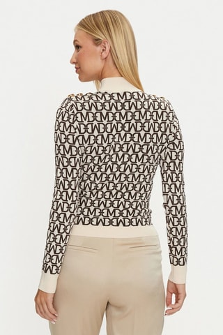 Pull - Blanc et marron