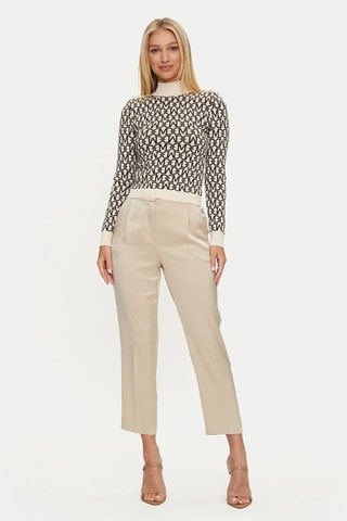 Pull - Blanc et marron