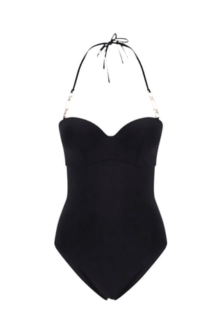 Maillot 1 pièce coques - Noir