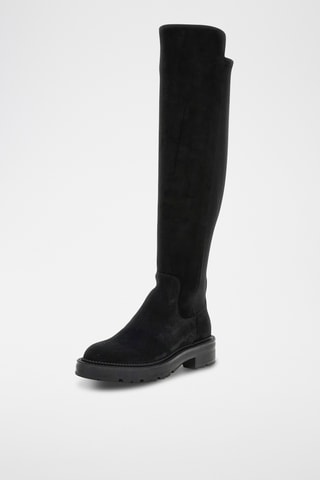 Bottes en cuir de veau nubuck - Noir