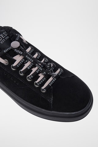 Baskets fourrées en nubuck - Noir