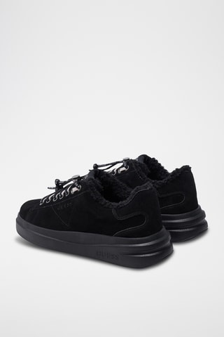 Baskets fourrées en nubuck - Noir