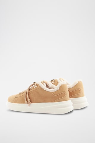 Baskets fourrées en nubuck - Camel