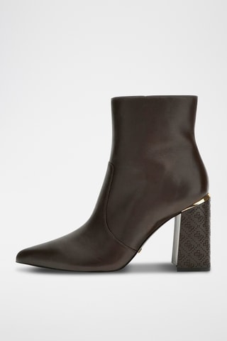 Bottines en cuir de mouton - Marron