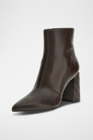 Bottines en cuir de mouton - Marron