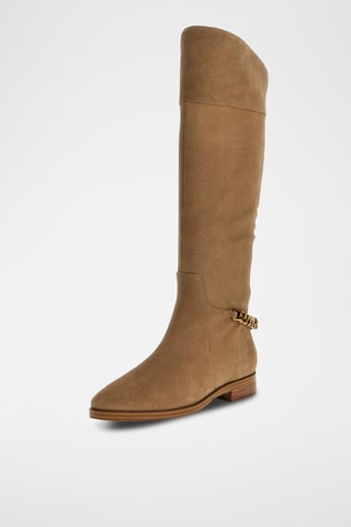 Bottes en nubuck - Beige
