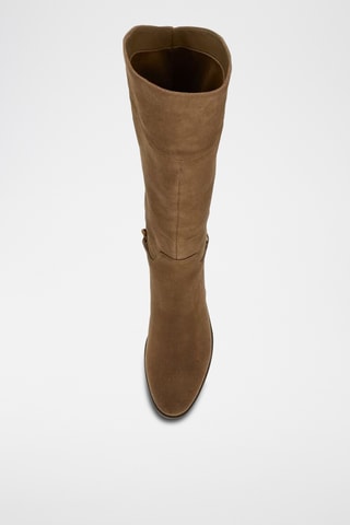 Bottes en nubuck - Beige