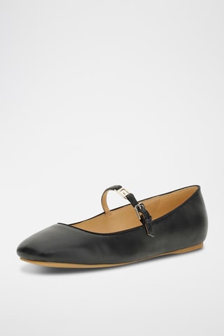 Babies en cuir de mouton - Noir