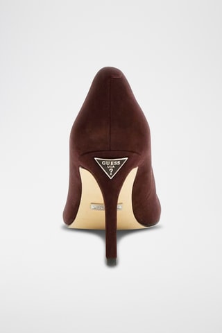 Escarpins en cuir de chèvre nubuck - Rouge