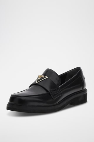 Mocassins en cuir - Noir