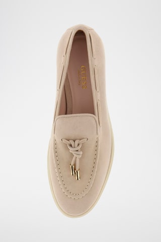 Mocassins en cuir de chèvre nubuck - Beige