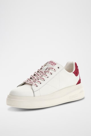 Baskets en cuir - Blanc et rose