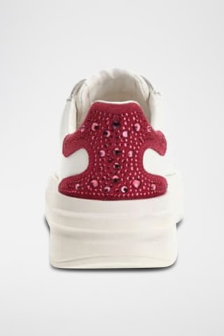 Baskets en cuir - Blanc et rose