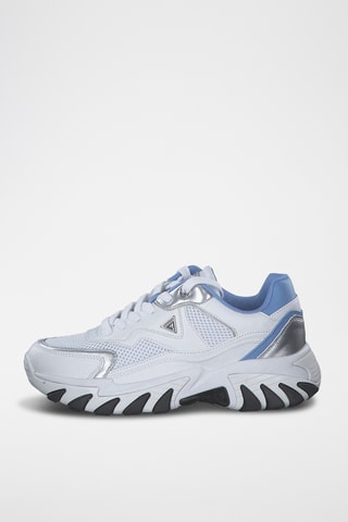 Baskets - Blanc et bleu clair