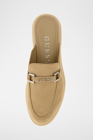 Mules en cuir de chèvre nubuck - Beige
