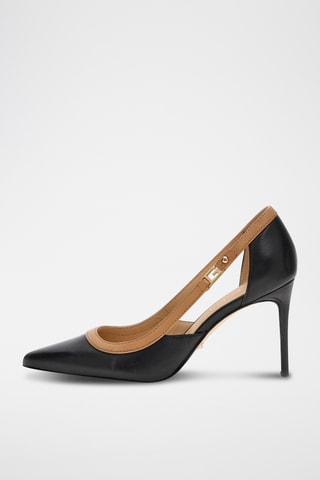 Escarpins en cuir - Noir et nude