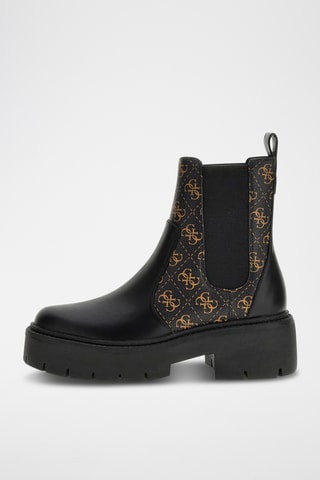 Bottines Chelsea - Noir et marron clair