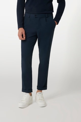 Pantalon regular - Bleu marine 