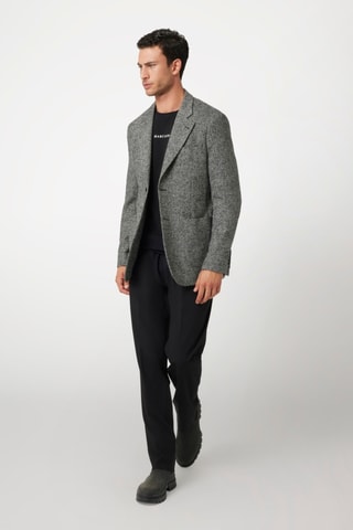 Veste en laine - Gris chiné
