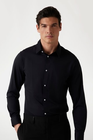 Chemise regular - Noir
